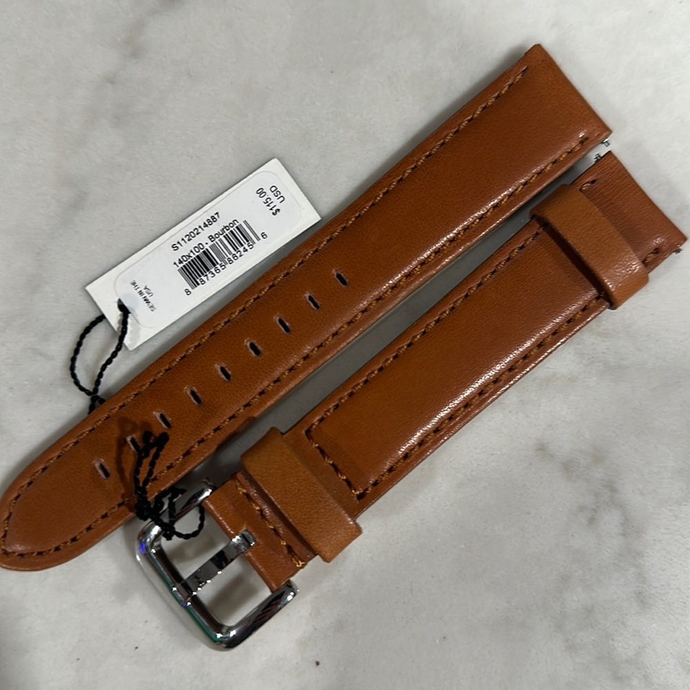 Shinola Mens Watch Band, 22, extra long